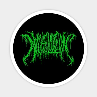 Nick (Slime Green Variant) - Death Metal Logo Magnet
